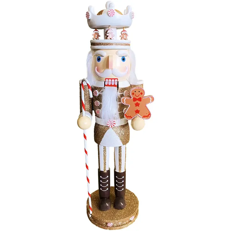 Santa’s Workshop Gingerbread King Nutcracker