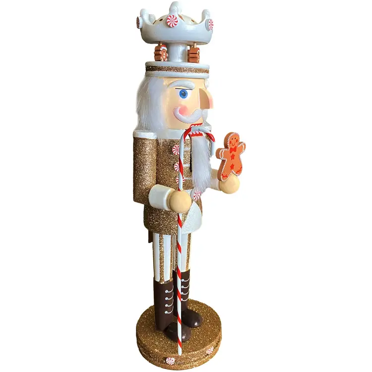 Santa’s Workshop Gingerbread King Nutcracker