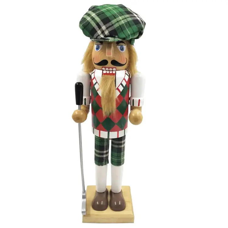 Santa’s Workshop Golfer Nutcracker