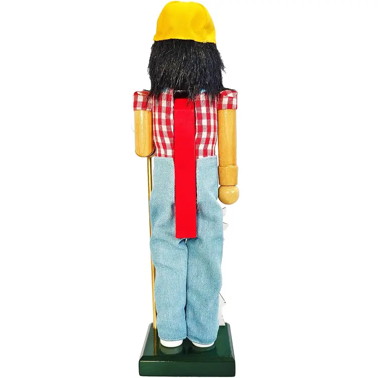 Santa’s Workshop Red Barn Farmer Nutcracker