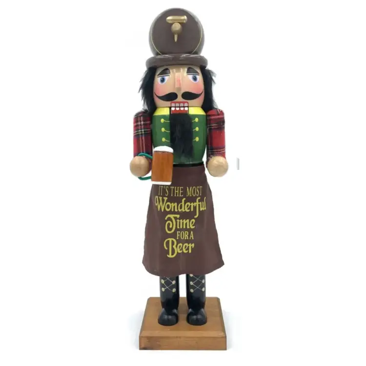 Santa’s Workshop Wonderful Time for a Beer Nutcracker