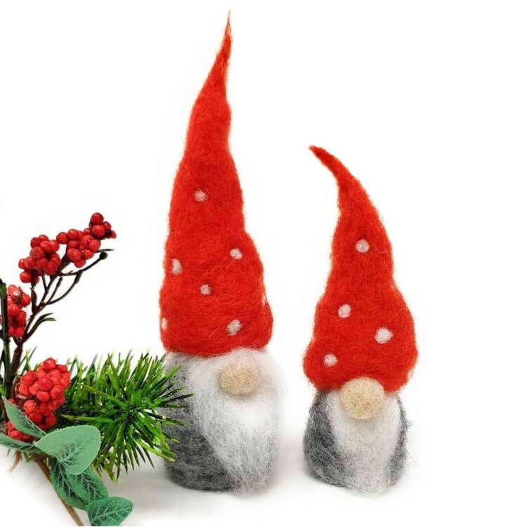The Crafty Kit Company Nordic Gnomes Needle Felting Kit