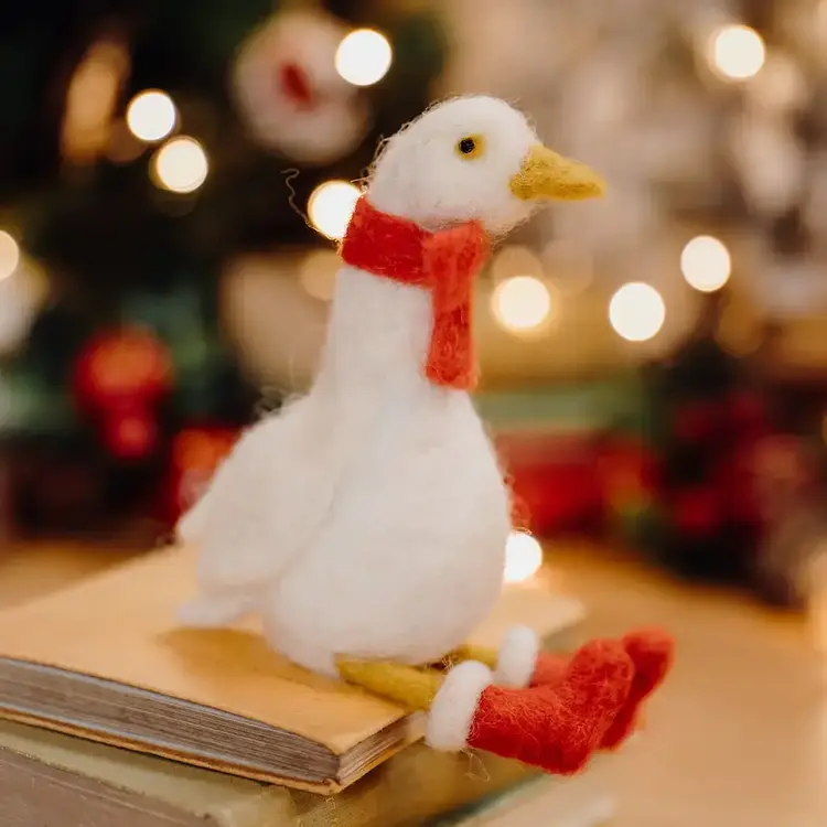 The Crafty Kit Company Winter Goose Needle Felting Kit