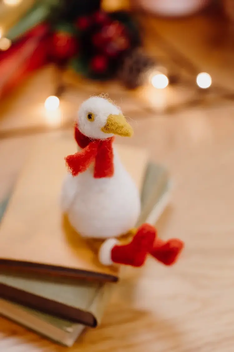 The Crafty Kit Company Winter Goose Needle Felting Kit
