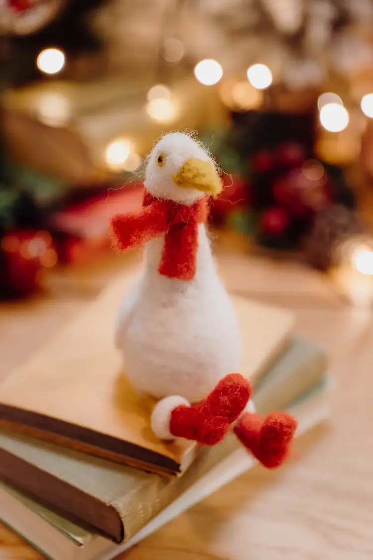 The Crafty Kit Company Winter Goose Needle Felting Kit