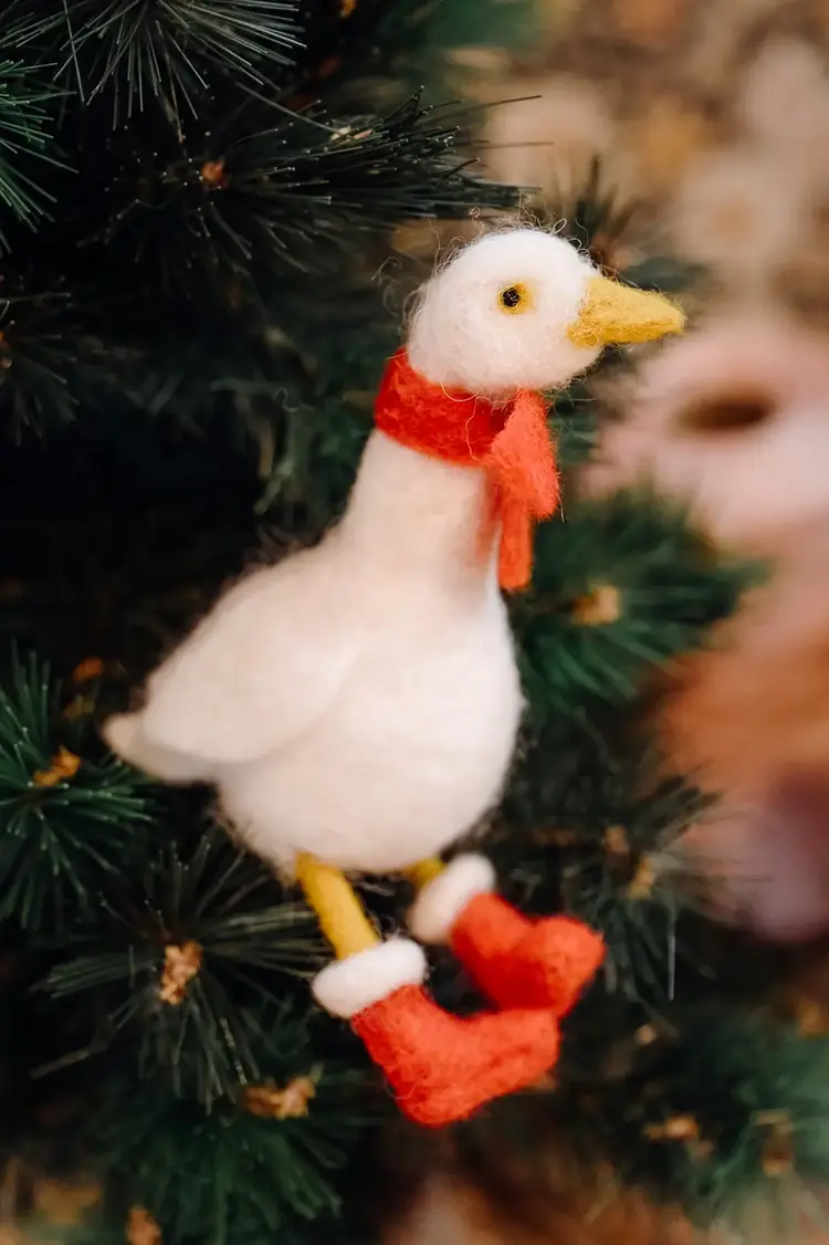 The Crafty Kit Company Winter Goose Needle Felting Kit