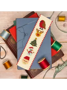 The Crafty Kit Company Festive Friends Cross Stitch Bookmark Kit