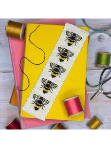 The Crafty Kit Company Buzzy Bees Cross Stitch Bookmark Kit