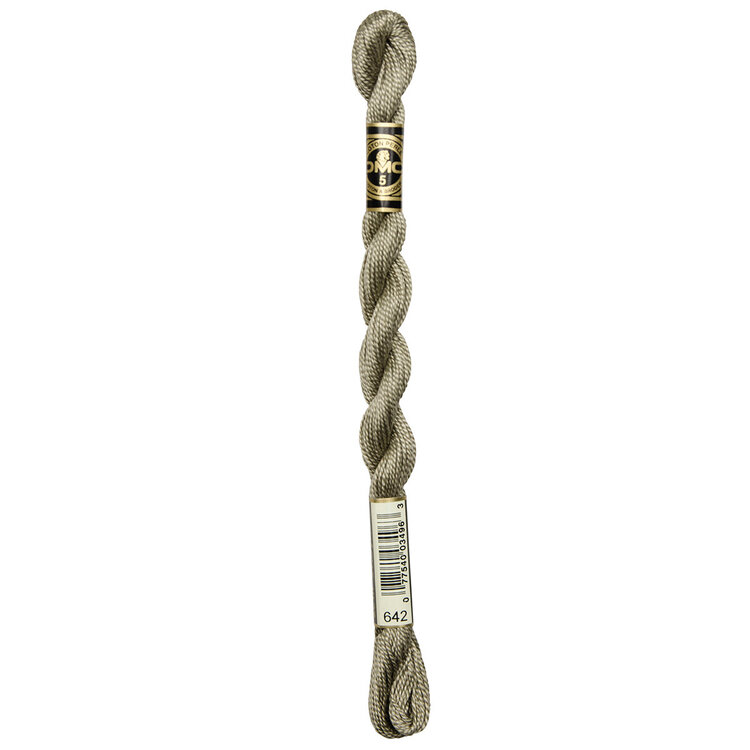 DMC Pearl Cotton #5 | 642 (Umbra Grey)