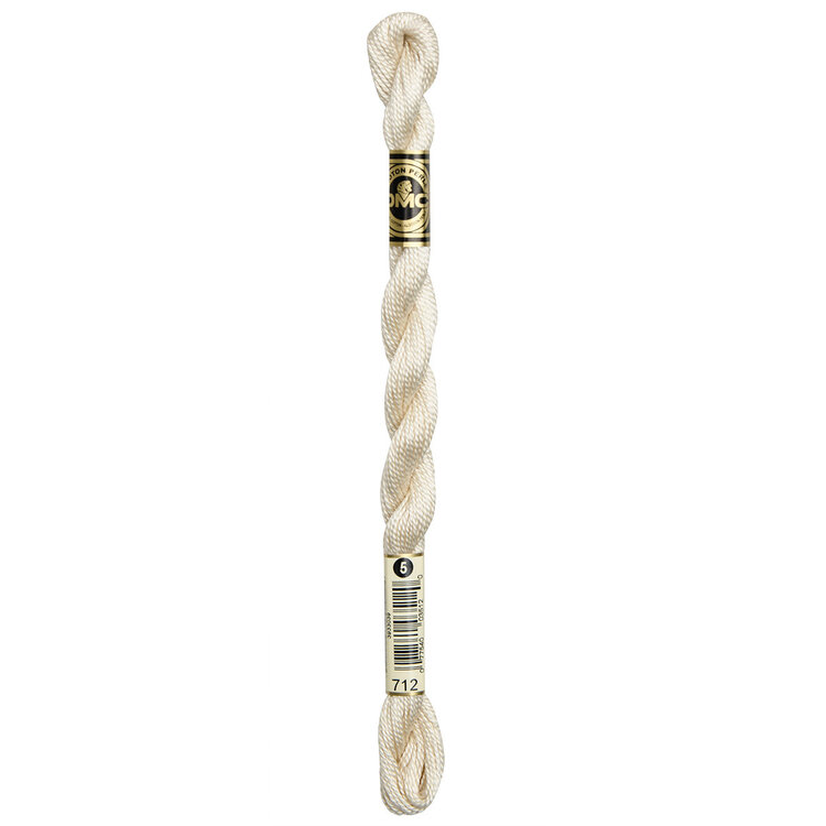 DMC Pearl Cotton #5 | 712 (Cream)