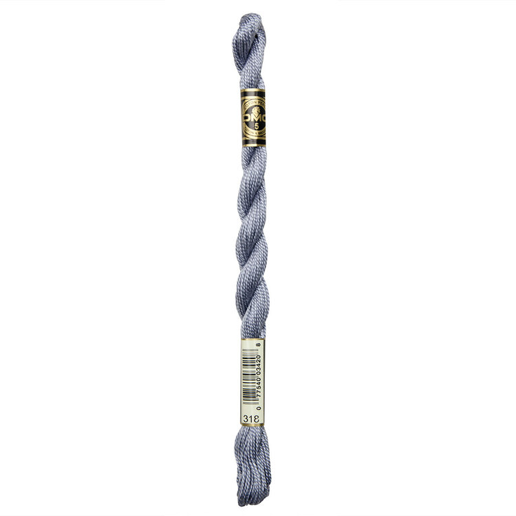 DMC Pearl Cotton #5 | 318 (Granite Grey)
