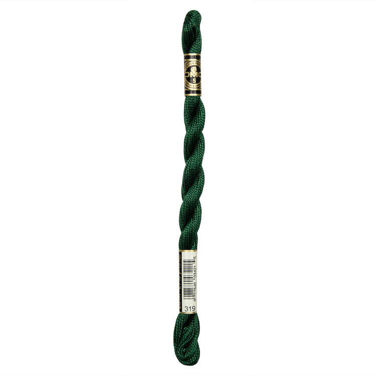 DMC Pearl Cotton #5 | 319 (Shaded Green)