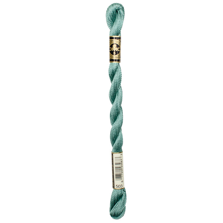 DMC Pearl Cotton #5 | 503 (Thyme Green)