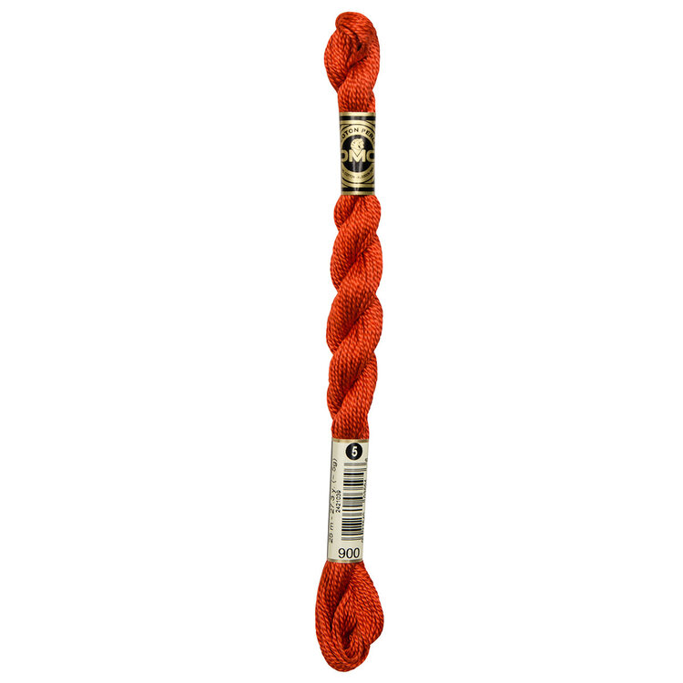 DMC Pearl Cotton #5 | 900 (Blood Orange)