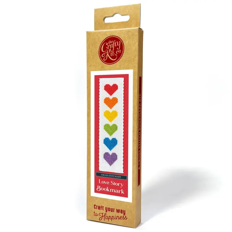 The Crafty Kit Company Love Story Cross Stitch Bookmark Kit