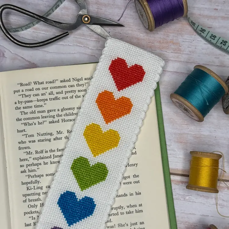 The Crafty Kit Company Love Story Cross Stitch Bookmark Kit
