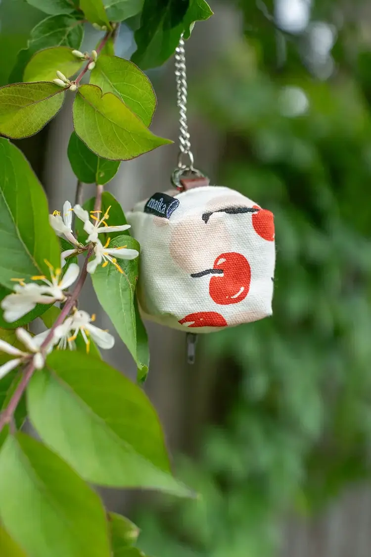 Maika Mini Cube Key Ring | Cherries