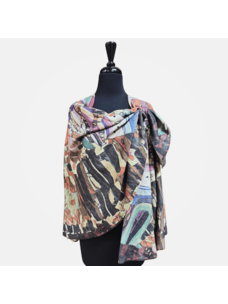 Inoah Brushed Open Shawl (Prisma)