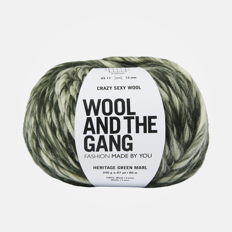 Wool and the Gang Crazy Sexy Wool | Heritage Green Marl