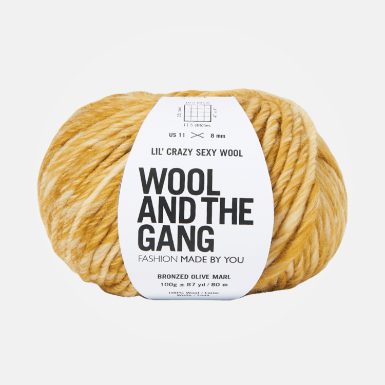 Wool and the Gang Lil' Crazy Sexy Wool | Bronzed Olive Marl
