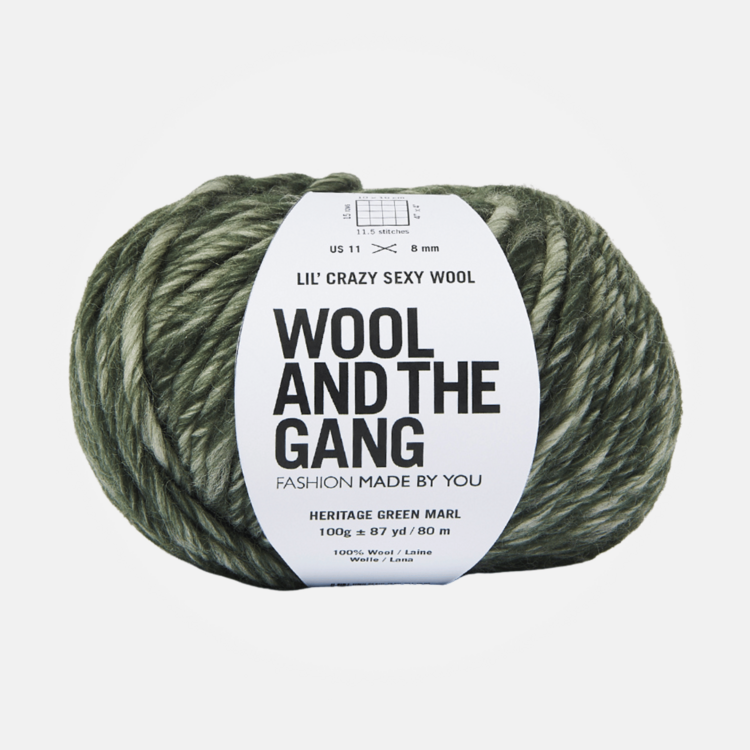 Wool and the Gang Lil' Crazy Sexy Wool | Heritage Green Marl
