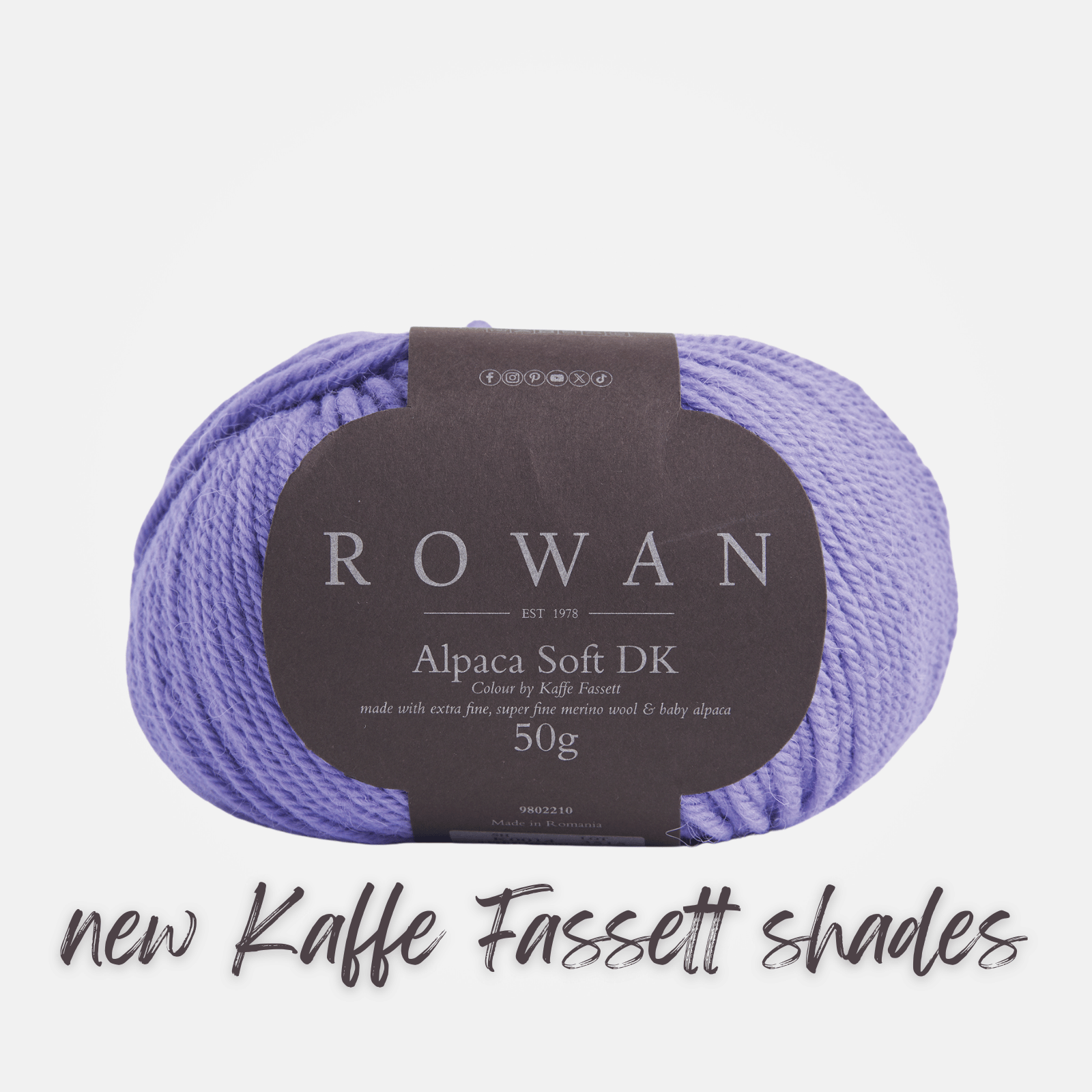 Rowan Alpaca Soft DK, new Kaffe Fassett shades
