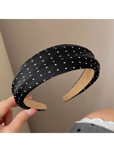 Polka Dot Headband (Black)
