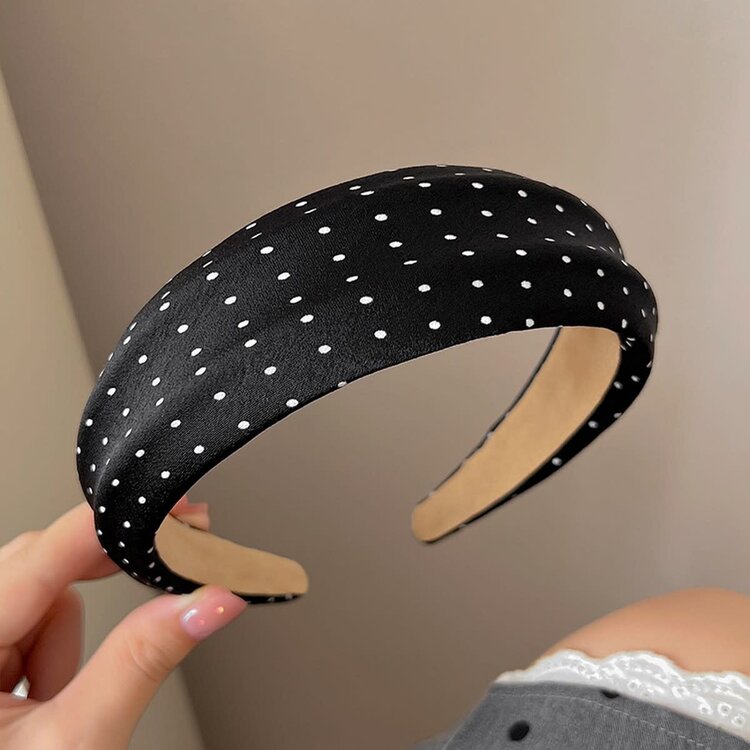 Polka Dot Headband (Black)