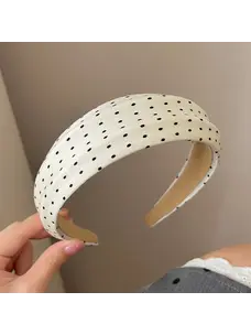 Polka Dot Headband (Ivory)