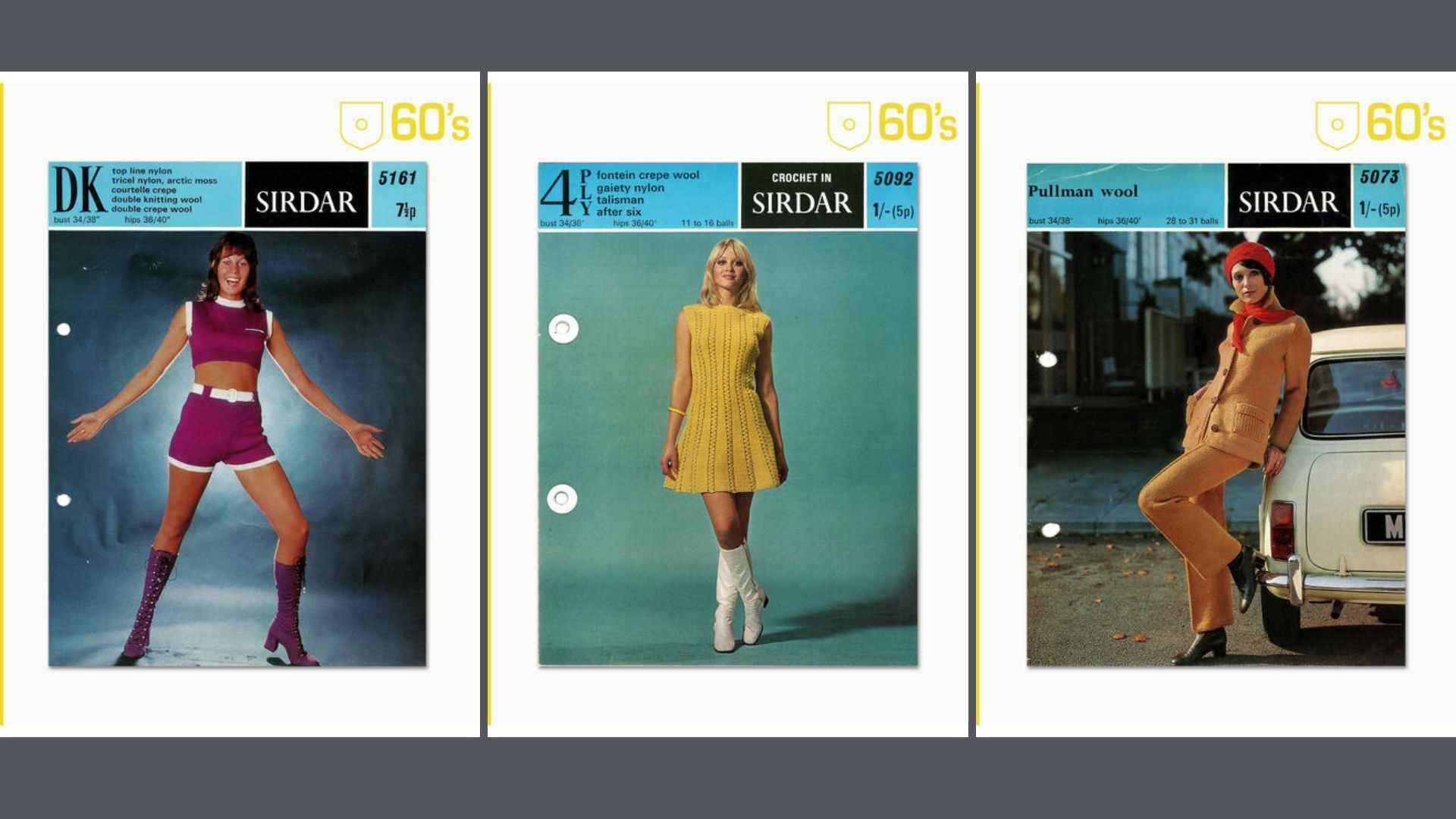 Sirdar knitting patterns from the 1960s