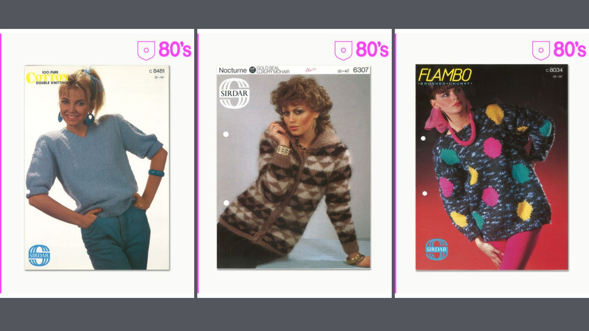 Sirdar knitting patterns from the 1980s
