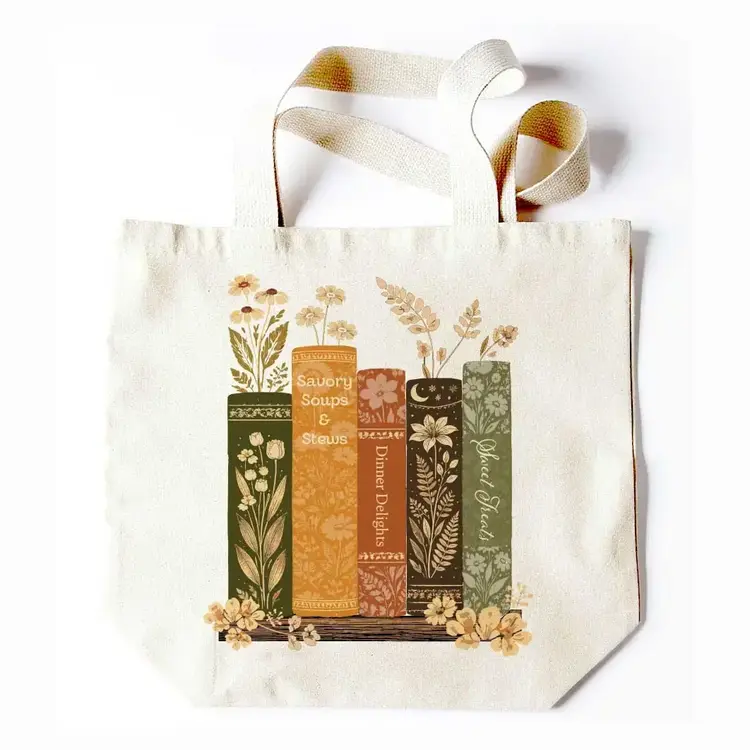 Potluck Press Vintage Bookshelf | Tote