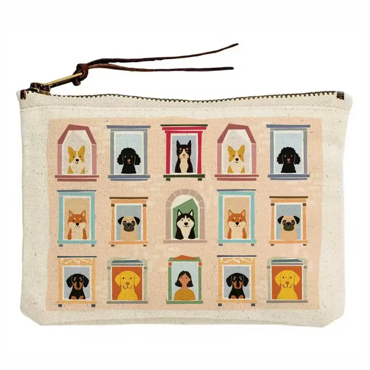 Potluck Press Dogs in Windows | Accessory Pouch