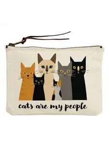 Potluck Press Cats are My People | Accessory Pouch