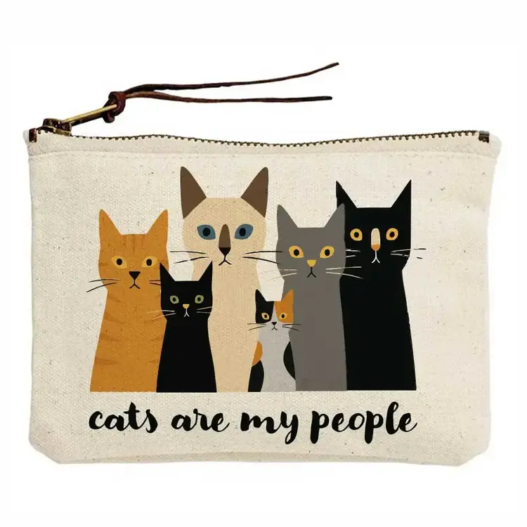 Potluck Press Cats are My People | Accessory Pouch
