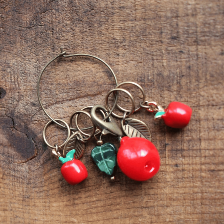 NNK Press Autumn Harvest Stitch Markers | Apples