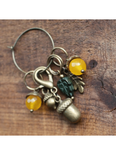 NNK Press Autumn Harvest Stitch Markers | Acorns