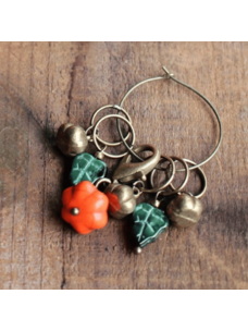 NNK Press Autumn Harvest Stitch Markers | Pumpkins