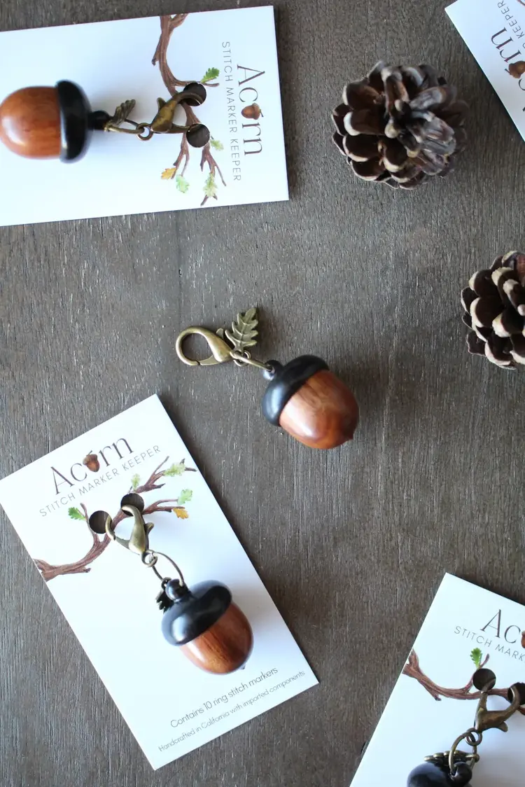 NNK Press Little Acorn Stitch Marker Keeper