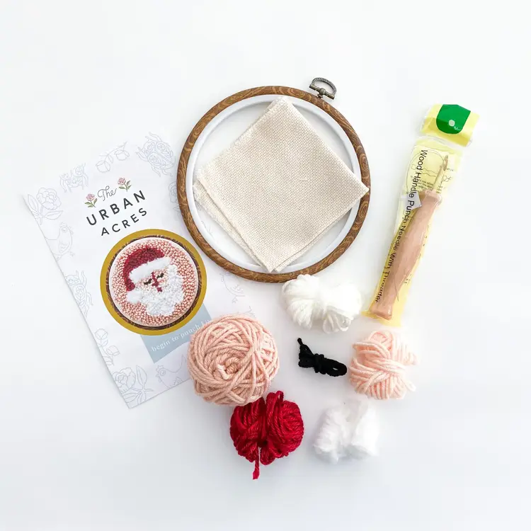 The Urban Acres Santa Punch Needle Kit