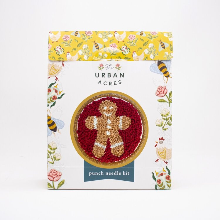 The Urban Acres Gingerbread Man Punch Needle Kit