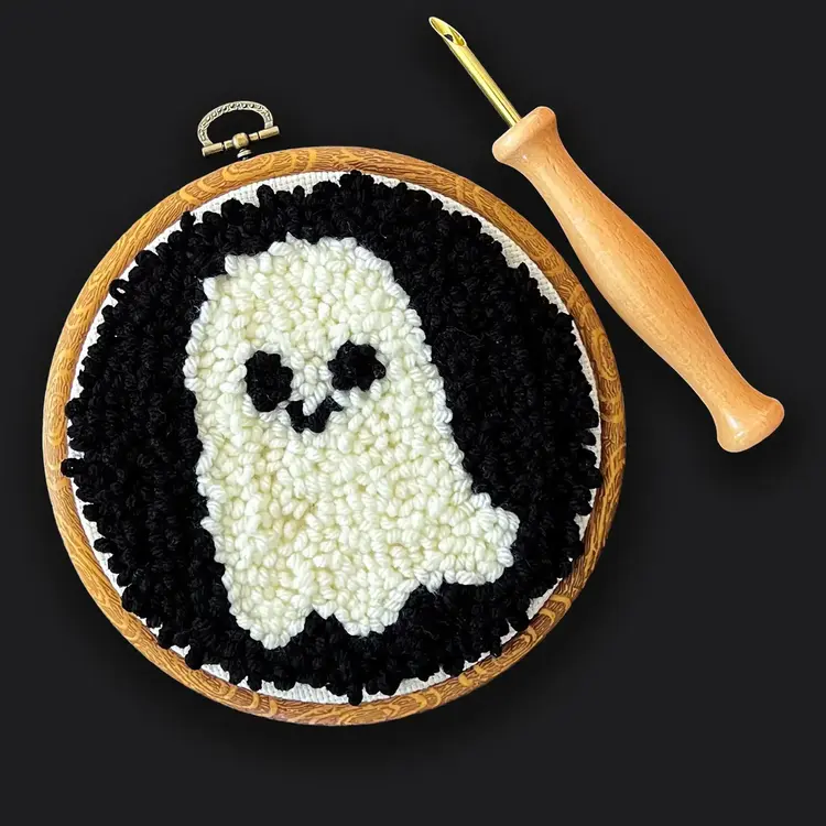 The Urban Acres Spooky Ghost Punch Needle Kit