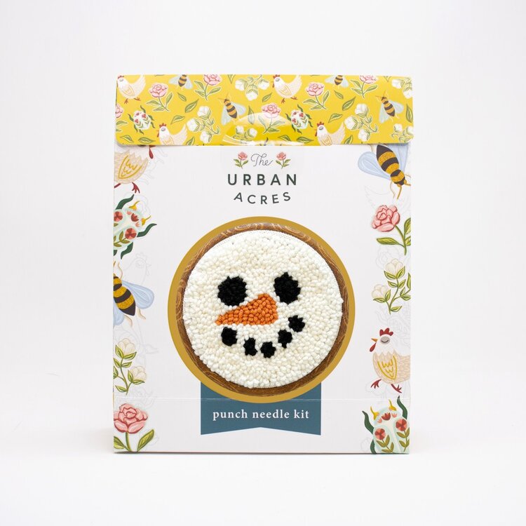 The Urban Acres Snowman Punch Needle Kit