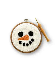 The Urban Acres Snowman Punch Needle Kit