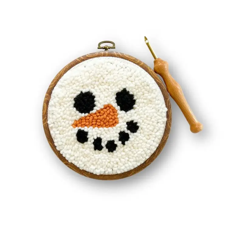 The Urban Acres Snowman Punch Needle Kit