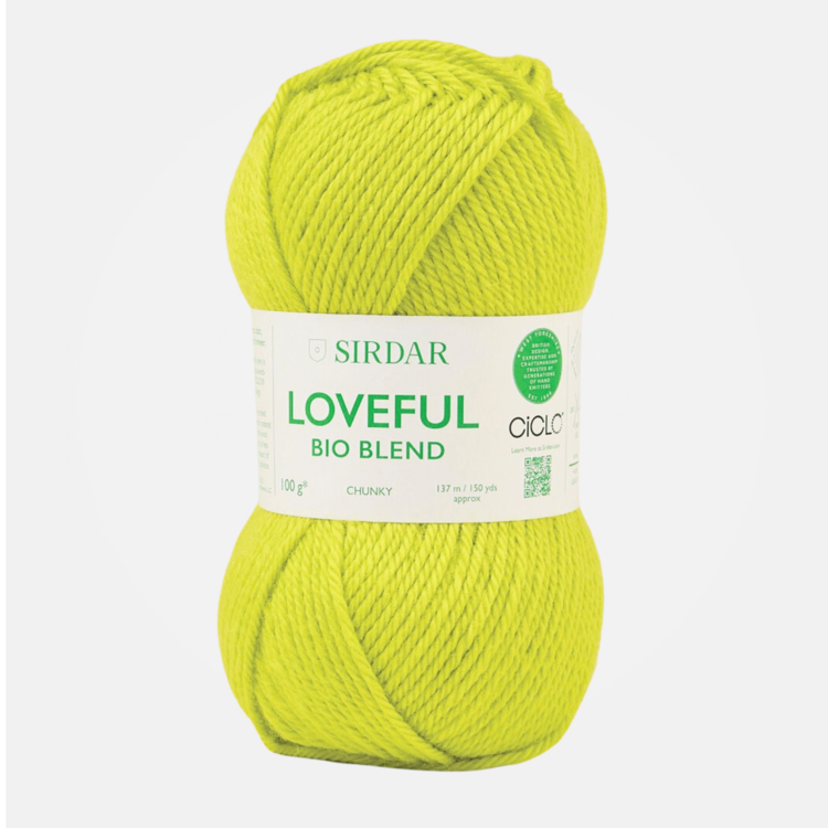 Sirdar Loveful Bio Blend Chunky | 115 (Luminous Lime)