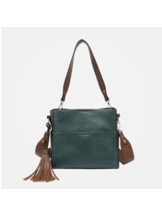 Jen & Co. Lyla Bucket Bag (Dark Forest Green)