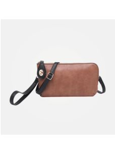 Jen & Co. Kendall Crossbody (Brown/Black)
