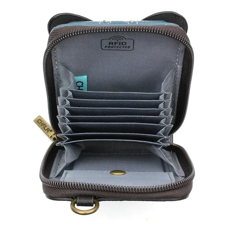 Chala Blue Butterfly Cute-C Wallet