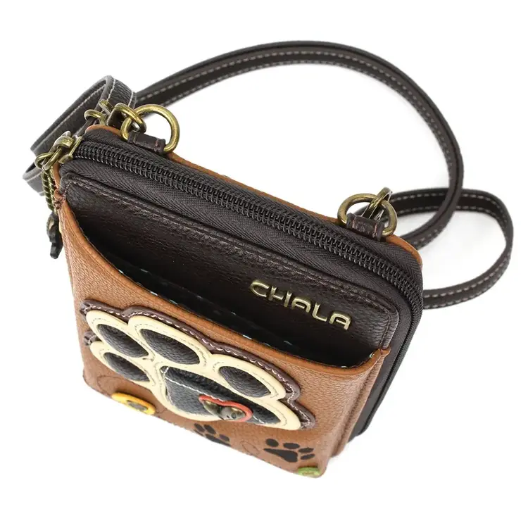 Chala Ivory Pawprint Wallet Crossbody